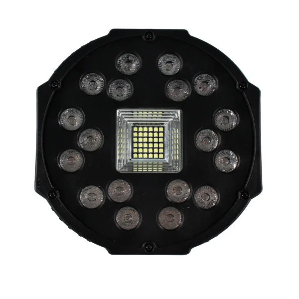 LUZ DISCO 18 LED RGB DMX CON LUZ STROBOSCOPICA TECNOLAB TL772